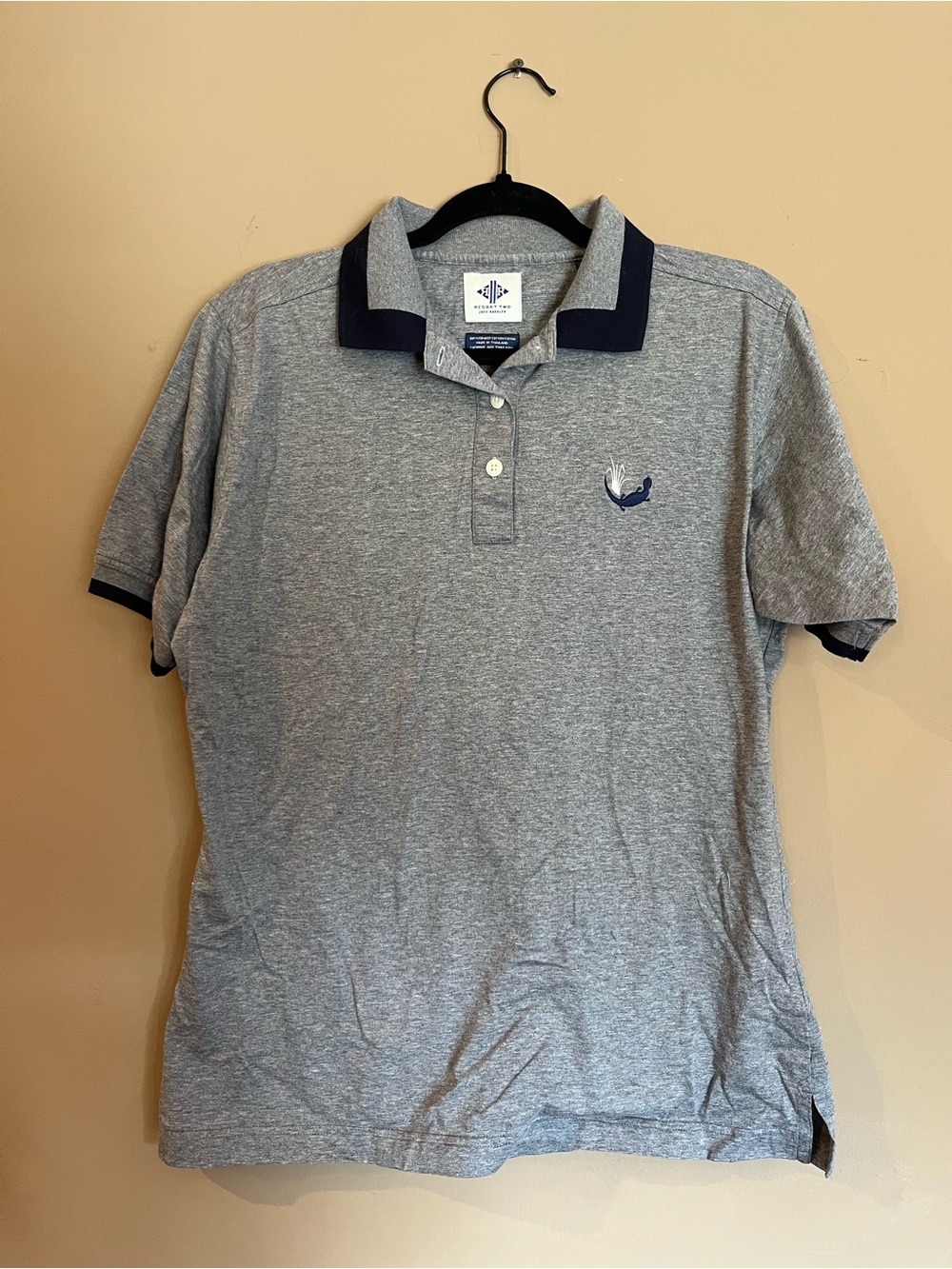 Resort Two Joey Rodolfo Gray Cotton Polo Shirt